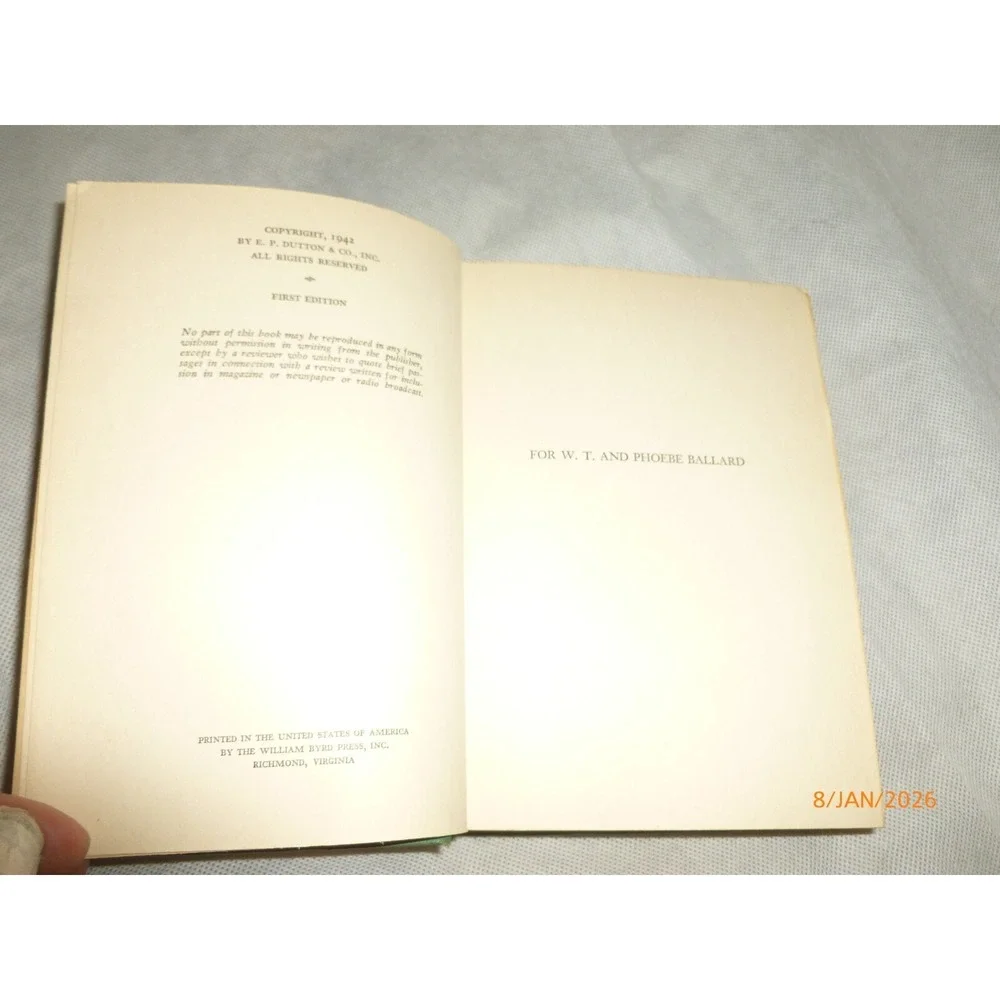 What Price Murder Cleve F Adams 1942 First Edition Hardcover EP Dutton Mystery